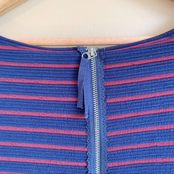 Maeve 3/4 Sleeve Stripe Dress Fit Flare RELISTED - Picture 9 of 11